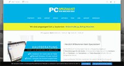 Desktop Screenshot of pcspezialist-muc.de