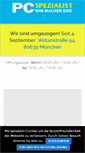 Mobile Screenshot of pcspezialist-muc.de