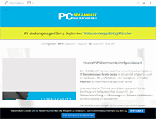 Tablet Screenshot of pcspezialist-muc.de